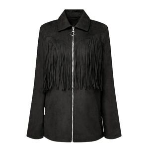 NWT* WeWoreWhat Vegan Suede Fringe Jacket - Women's Medium